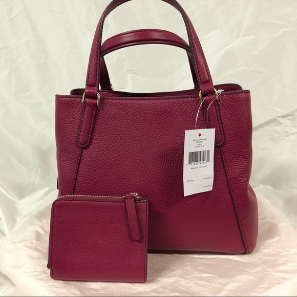 KATE SPADE Med Triple Compt Jackson Satchel+Bifold - Picture 3 of 8
